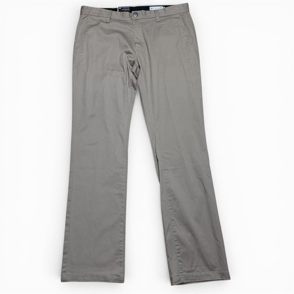 Volcom Pants Mens 36 X 34 Khaki Frickin Modern Straight Chino Skate 16
